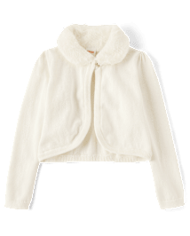 Girls Faux Fur Shrug - All Dressed Up