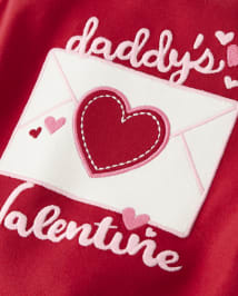 Girls Daddy's Valentine Top - Valentine Cutie