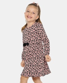 Girls Leopard Ruffle Dress - Ladies And Gentlemen