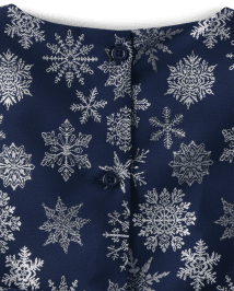 Robe ajustée et évasée flocon de neige pour filles - Silent Night