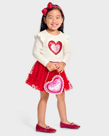 Girls Tutu Skirt - Mini Valentine