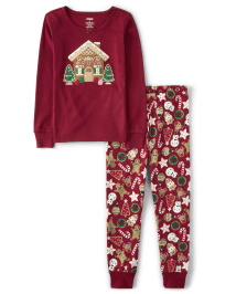 Pyjama en coton Coupe ajustée Fille Gingerbread - Gymmies