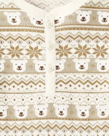 Mens Matching Family Long Sleeve Polar Bear Fairisle Thermal Pajamas WHITE Gymboree CA