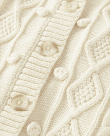 Cardigan en maille torsadée pour fille