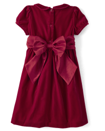 Girls Velvet Peter Pan Dress - All Dressed Up