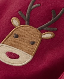 Girls Reindeer Fleece Jogger Pants - Holiday Express