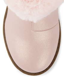 Girls Faux Fur Ankle Boots