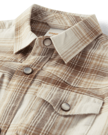 Boys Plaid Twill Snap Front Shirt - Rustic Ranch