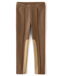 Girls Pintuck Ponte Jeggings - Rustic Ranch