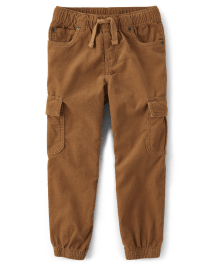Boys Corduroy Woven Pull On Cargo Jogger Pants - Mandy Moore for