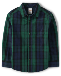 Chemise boutonnée à carreaux Papa et moi pour garçons - Casse-Noisette