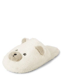 Adulte Famille assortie Pantoufles Ours Polaire