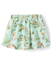 Jupe-short Fille Floral Bird Boucle Popeline - Signs of Spring
