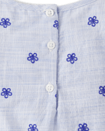 Girls Eyelet Scalloped Top - Bon Voyage