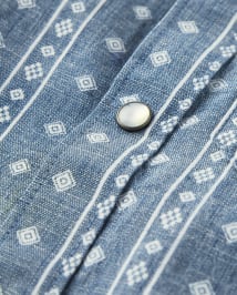 Boys Chambray Button Up Shirt - Prairie Fields