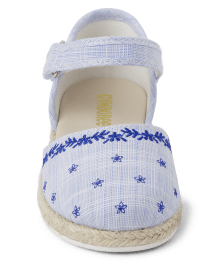Espadrilles Chambray Brodées Fille - Bon Voyage