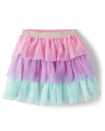 Girls Colorblock Tiered Tutu Skirt - Birthday Boutique