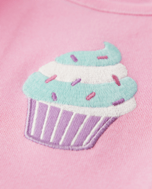 Girls Embroidered Cupcake Tutu Dress - Birthday Boutique