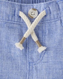 Baby Boys Dad And Me Linen-Blend 2-Piece Outfit Set