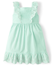 Fille Maman et moi Pintuck Eyelet Ruffle Robes - Signs of Spring