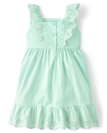 Fille Maman et moi Pintuck Eyelet Ruffle Robes - Signs of Spring