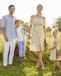 Haut Henley à revers roulé pour garçons - Prairie Fields