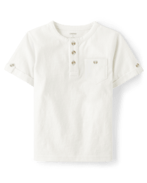 Haut Henley à revers roulé pour garçons - Prairie Fields
