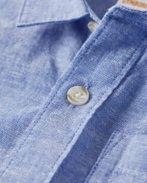 Chemise boutonnée en lin mélangé pour enfant