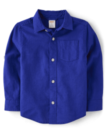Kids Dad And Me Linen-Blend Button Up Shirt