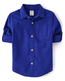 Kids Dad And Me Linen-Blend Button Up Shirt