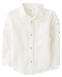 Kids Dad And Me Linen-Blend Button Up Shirt