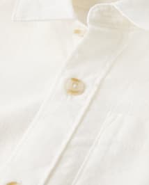 Kids Dad And Me Linen-Blend Button Up Shirt