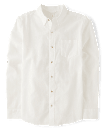 Mens Dad And Me Linen-Blend Button Up Shirt