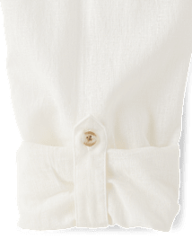 Mens Dad And Me Linen-Blend Button Up Shirt