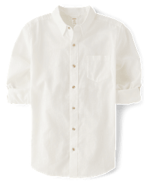 Mens Dad And Me Linen-Blend Button Up Shirt