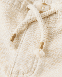 Kids Linen-Blend Pull On Shorts