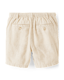 Kids Linen-Blend Pull On Shorts