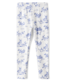 Girls Bunny Leggings - Blue Belle