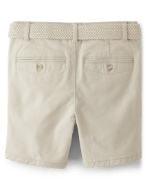 Boys Belted Chino Shorts