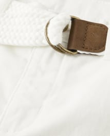 Short chino en coton avec ceinture pour garçon