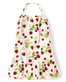 Robe à volants aux fraises pour filles - Strawberry Sweetie