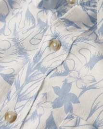 Mens Matching Family Palm Leaf Button Up Shirt - Little Essentials