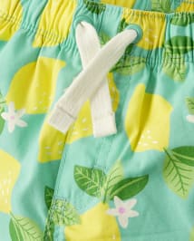 Short à enfiler citron pour garçon - Little Essentials