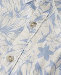 Chemise boutonnée assortie en forme de feuille de palmier pour garçons - Little Essentials