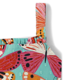 Girls Butterfly Hanky Hem Dress - Little Essentials
