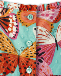Girls Butterfly Hanky Hem Dress - Little Essentials