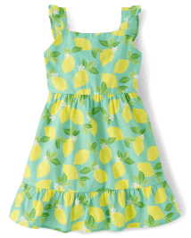 Girls lemon dress clearance
