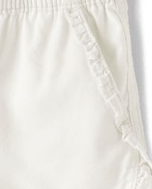 Girls Ruffle Pull On Shorts - Little Essentials