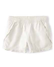 Girls Ruffle Pull On Shorts - Little Essentials