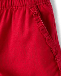 Girls Ruffle Pull On Shorts - Little Essentials